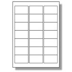 Label Planet® 21 Per Page/Sheet 5 Sheets (105 Sticky PHOTO GLOSS Labels) White Glossy Blank Plain A4 Permanent Printable Stickers On Laser/INKJET Printers, 63.5 x 38.1MM UK LP21/63 GWPQ, Multi-Purpose