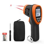 BTMETER Pyrometer 30:1 Industrial Laser Thermometer Gun, -58℉ to 2732℉ Non Contact High Temp Infrared Thermometer Digital IR Temperature Gauge Orange(NOT for Human Temp Test) BT-1500