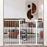 Extra Tall Baby Gate Stand 38" Tall - Extra Long Large Walk Through Pet Gate for Kids or Pets - Metal Pressure Mounted Safety Gate 70.87"-73.62" Wide