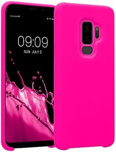 kwmobile Rubberized TPU Case for Samsung Galaxy S9 Plus - Neon Pink