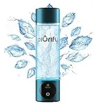 PIURIFY Hydrogen Water Bottle - Turquoise. Food Grade Body Tumbler; SPE/pem Technology, Generates Real 3000ppb Pure Hydrogen Rich Concentration. Dupont Membrane, Purification Vent, OLED Display.