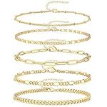 Reoxvo Gold Bracelets Jewelry Set f