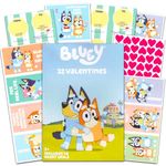 Nickelodeon Bluey Valentines Day Cards Super Set - Bundle Includes 32 Bluey Valentines with Stickers | Bluey Valentines Day Cards for Kids Classroom Exchange