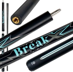 Collapsar Carbon Fiber Jump Break Cue,3-Pieces 12.9mm Tip Power Break Pool Cue,20oz Punch Jump Billiard Cue Stick