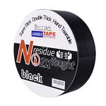 ADHES Duct Tape Duck Tape Black Waterproof Tape Heavy Duty Tape 1.88inch,35yard,Pack of 1 roll