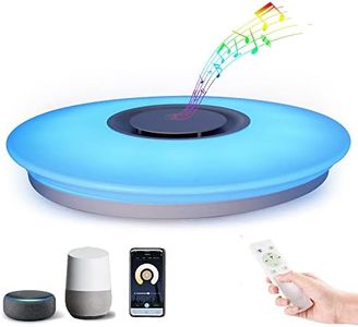 LED Plafoniera Smart WiFi Telecomando con Altoparlante Bluetooth, Dimmerabile, 36W Cambia Colore, Compatibile con Alexa e Google Home, 2800lm, per Camera da Letto, Camera dei Bambini, Soggiorno