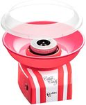 The Candery Cotton Candy Machine - Bright, Colorful Style- Makes Hard Candy, Sugar Free Candy, Sugar Floss, Homemade Sweets for Birthday Parties - Includes 10 Candy Cones & Scooper