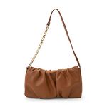 Miraggio Irene Soft Gathered Women's Shoulder Handbag - Brown