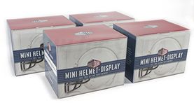 BallQube Mini Football Helmet Display Case - Holder - Case of 4