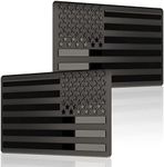 Embossed 3D Metal All Black America