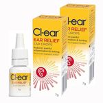 Cl-ear Ear Relief Ear Drops - Easy Squeeze Bottle for Itchy Ear Soothing, Trapped Water, Swimmer's Ear, Outer Ear Ache, Blocked Ear Solution - Expert Ear Care, Audiologist Recommended - 14g (2 Pack)