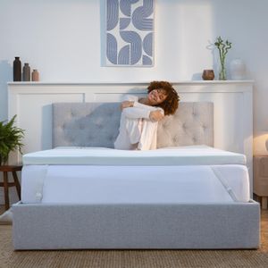 Panda Gel Memory Foam Bamboo Mattress Topper, UK Double – 5cm, Medium Firm, Orthopaedic Support