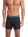 PUMA Men's 3 Pack Performance Boxer Brief, Black/Grey, XL