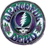 Grateful Dead Steal Your Face Batik - Window Sticker/Decal (6" Circular)