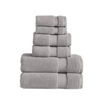 Modern Threads Luxury 6-Piece Quick-Dry Towel Set – Plush & Ultra-Absorbent for Spa-Like Experience, Stone