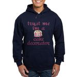 CafePress Trust Me I'm A Cake Decorator Hoodie (Dark) Men's Dark Hooded Sweatshirt Hoodie Navy