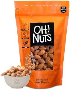 Almonds | Dry Roasted Salted | 2 lb | Freshly Oven Roasted and Salted Almonds | Packed in New York Zip-Seal Bag for Exceptional Freshness by Oh Nuts