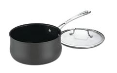 CUISINART 64193-20 Contour Hard Anodized Aluminium 3-Quart Saucepan with Cover [Black]