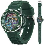 Nickelodeon Kids' TMN4008 Teenage Mutant Ninja Turtles Watch with Green Rubber Band