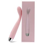 Macloom Full Body Electric Soulmate Silent Mini Massager| Flexible Neck| Relaxation| Waterproof| Rechargeable| 10 Speed Modes| Travel & Skin Friendly| Ribbed Flexible Head| Stress & Pain Relief (AX1)