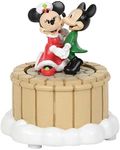 Department 56 Disney Village Accessories Mickey and Minnie Mouse Dance Animated Figurine, 3.98 Inch, Multicolor