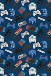 GAMER Fleece Blanket - Gaming Controller Design - Bed Throw Super Soft Blanket - 100% Polyester - 100 x 150cm