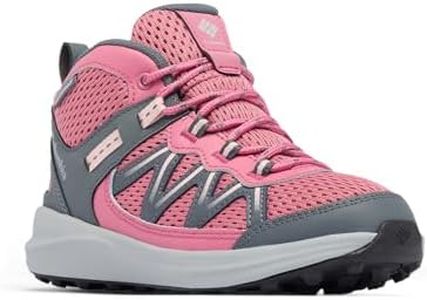 Columbia Youth Peakfreak Rush Mid Waterproof, Rosette/Pink Haze, 3