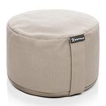 BODYMATE Extra high Meditation Cushion/Yoga Pillow Diameter 31cm Height 20cm – Removable washable 100% Cotton Cover - Inner cotton bag filled with buckwheat husks
