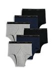 Jockey Men's Underwear Classic Full Rise Brief - 6 Pack, Denim/Cinder Heather/Black, 36