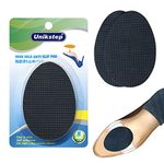 Unikstep 5 Pairs Shoe Sole Anti Slip Grips, Non Skid Self Adhesive Rubber Pads, Shoe Bottom and Heel Noise Reduction Stickers and Protectors (Black)