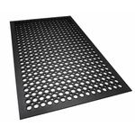 EDL Heavy Duty Rubber Mat 150 x 90 cm Extra Large Commercial Entrance Mat with Drainage Holes Non Slip Anti Fatigue Outdoor Mat for Industrial Use in Garage Kitchen Restaurant