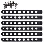 (6-Pack) Replacement Bike Rack Cradle Straps .49" Ladder-Style Strap Holes Compatible with Thule 1/2" Tab 534 Bike Rack Straps Replacement