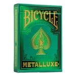 Bicycle Metalluxe Green Playing Cards - Premium Metal Foil Finish - Poker Size