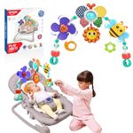 HappyKidsClub Baby Toys 0-12 Months, Baby Pram Toys Baby Essentials for Newborn Pushchair & Pram Toys Baby Boy Girl Gifts Newborn Baby Boy Girl Toys Baby Einstein Toys