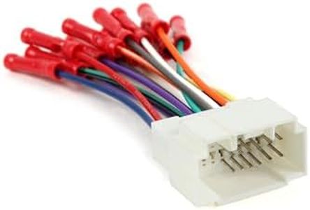 Scosche HA08BCB Compatible with Select 1998-08 Honda Power/Speaker Connector/Wire Harness for Aftermarket Stereo Installation with Color Coded Wires and Pre-Installed Wire Connectors