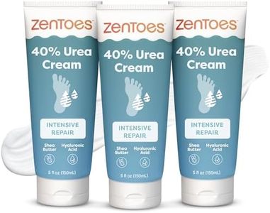 ZenToes Urea Foot Cream 40% for Cracked Heels & Dry Feet, 5 oz, Pack of 3
