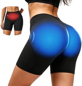 YOEYOU Toning Shorts for Women with Heat, High-Waist Stretch Fit Black