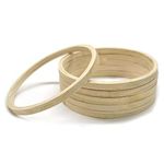 Asian Hobby Crafts Wooden Ring for Hobby Crafts, Embroidery and Dream Catchers, Set of 6 (8 Inch)