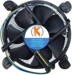 KAVTRON CPU Fan, Desktop Processor for Core i3, Core i5, Core i7 | CPU Cooling Fan with Aluminium Heatsink | Compatible with All LGA Socket 1155/1150/1156