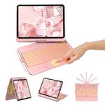 KBCASE Keyboard Case for iPad 10th Generation/A16 11th Generation Case with Keyboard 360° Rotatable Keyboard with Trackpad for iPad 10th 10.9" 2022/A16 11th Generation 11" 2025,7 Backlit,UK Layout