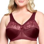 Glamorise Women's Full Figure MagicLift Original Wirefree Support Bra #1000, Red, 34E