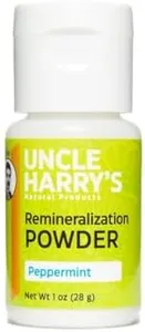 Uncle Harry’s Peppermint Remineralization Tooth Powder | Alkalizing Ionic Minerals and Pure Plant Essences | All Natural Enamel Support | Neutralizes Acids Strengthens Teeth Fluoride Free Vegan 1 oz