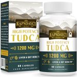 Rapsdayci TUDCA 1200MG, High Pure Tauroursodeoxycholic Acid Bile Salts, TUDCA Supplement, Easy to Swallow - 2 Capsules per Serving, 30-Day Supply, 60 Capsules