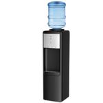 IKT Hot and Cold Top Load Water Cooler Dispenser, 3 or 5 Gallon with Child Safety Lock, Built-in Refrigerating Compressor, and 304 Stainless Steel Tank