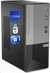 Lenovo V50T Gen 2 Desktop Tower, Intel i9-11900K, 64GB RAM, 2TB NVMe SSD, UHD Graphics 750, USB C, DisplayPort, HDMI, VGA, DVD, Card Reader, AC Wi-Fi, Bluetooth, Windows 11 Pro, Black