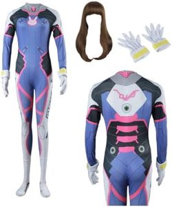 ZNZXYCOS Adult Anime Game Cosplay Bodysuit Blue Jumpsuits Women's Costume Halloween (Medium)