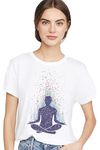 VLAM Oversized Fit Graphic Printed Women Yoga T-Shirt