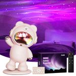 Galaxy Projector, Star Projector Galaxy Light Projector Nebula Starry Sky Light Projector with Remote for Bedroom, Bear Astronaut Star Projector Night Light Gift for Kids Adults Home Decor Party