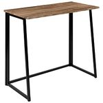 Flash Furniture Small Rustic Natural Home Office Folding Computer Desk - 36"