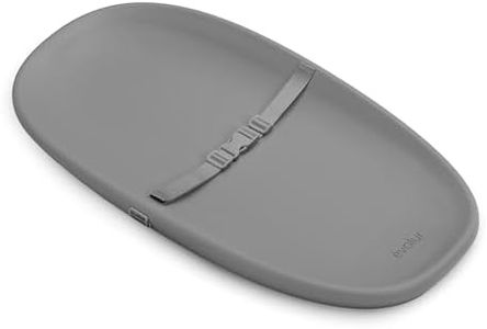 Evolur Eva Baby Changing Pad in Dark Gray, Soft, Lightweight and Portable Changing Pad, Fits All Changing Table, Waterproof Firm Padding